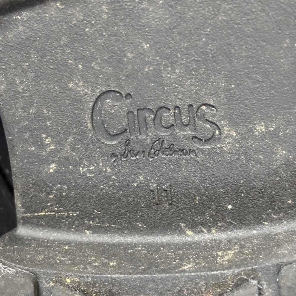 Circus by Sam‎ Edelman Lug Sole Platform Chelsea Boots Sz 11 Black Goth